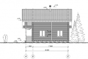 Дом из бруса (200*150) - проект №821